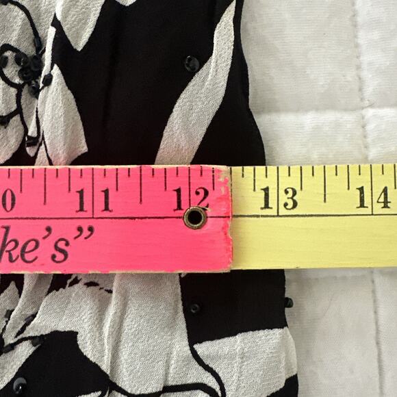 EVA BLUE Dress Womens 10 Black Floral Strappy Midi Asymmetric Fairy Grunge Y2K - Picture 10 of 11